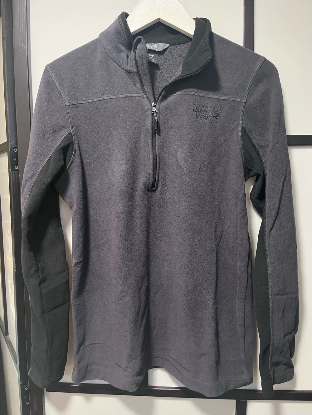 Mountain Hardwear Microfleece 1/2 Zip Pullover Sweater Charcoal Grey | Small